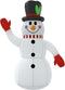 vidaXL - Sneeuwpop - opblaasbaar - met - LED's - 240 - cm