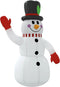 vidaXL - Sneeuwpop - opblaasbaar - met - LED's - 240 - cm