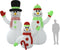 vidaXL - Sneeuwpopfamilie - opblaasbaar - met - LED's - 360 - cm