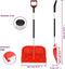vidaXL-Sneeuwschep-136-cm-aluminium-rood