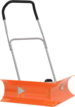vidaXL-Sneeuwschep-dubbelhoekig-met-uitschuifbaar-handvat-staal-oranje