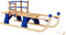 vidaXL - Sneeuwslee - met - rugleuning - inklapbaar - 119 - cm - hout