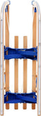 vidaXL - Sneeuwslee - met - rugleuning - inklapbaar - 119 - cm - hout