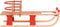 vidaXL - Sneeuwslee - met - rugleuning - inklapbaar - 119 - cm - hout