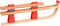 vidaXL - Sneeuwslee - met - rugleuning - inklapbaar - 119 - cm - hout