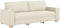 vidaXL - Sofa - Stoel - Katoen - 59 - cm - Beige - Stof - en - Hout - 3-zits - Bank
