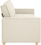 vidaXL - Sofa - Stoel - Katoen - 59 - cm - Beige - Stof - en - Hout - 3-zits - Bank