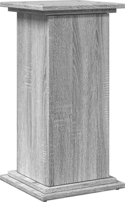 vidaXL - Sokkel - met - opbergruimte - 31x30x60 - cm - bewerkt - hout - grijs - sonoma