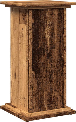 vidaXL - Sokkel - met - opbergruimte - 31x30x60 - cm - bewerkt - hout - oud - houtkleur