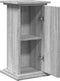 vidaXL - Sokkel - met - opbergruimte - 31x30x60 - cm - bewerkt - hout - grijs - sonoma