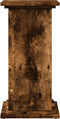 vidaXL - Sokkel - met - opbergruimte - 31x30x60 - cm - bewerkt - hout - gerookt - eiken
