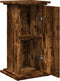 vidaXL - Sokkel - met - opbergruimte - 31x30x60 - cm - bewerkt - hout - gerookt - eiken