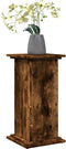 vidaXL - Sokkel - met - opbergruimte - 31x30x60 - cm - bewerkt - hout - gerookt - eiken