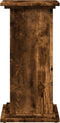 vidaXL - Sokkel - met - opbergruimte - 31x30x60 - cm - bewerkt - hout - gerookt - eiken