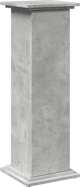 vidaXL - Sokkel - met - opbergruimte - 31x30x90 - cm - bewerkt - hout - betongrijs
