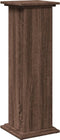vidaXL - Sokkel - met - opbergruimte - 31x30x90 - cm - bewerkt - hout - bruin - eiken