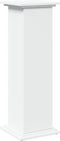 vidaXL - Sokkel - met - opbergruimte - 31x30x90 - cm - bewerkt - hout - wit