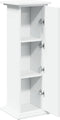vidaXL - Sokkel - met - opbergruimte - 31x30x90 - cm - bewerkt - hout - wit