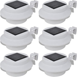 vidaXL Solar buitenlampset 6 stuks wit