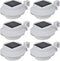 vidaXL Solar buitenlampset 6 stuks wit