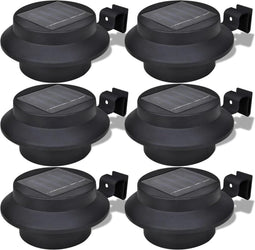 vidaXL Solar buitenlampset 6 stuks zwart