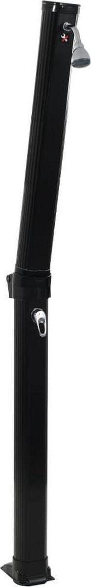 vidaXL Solar douche inklapbaar 23 L 214 cm zwart
