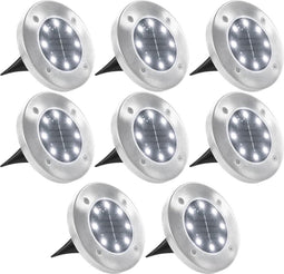 vidaXL Solargrondlampen 8 st LED-lichten wit