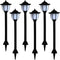 vidaXL Solarlampen 6 st LED zwart