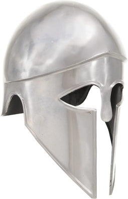 vidaXL Soldatenhelm Grieks replica LARP staal zilverkleurig