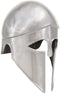 vidaXL Soldatenhelm Grieks replica LARP staal zilverkleurig
