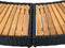 vidaXL Spa-ombouw poly rattan en acaciahout zwart