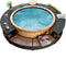 vidaXL Spa-omranding poly rattan zwart