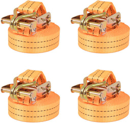vidaXL Spanbanden 1 ton 6mx38mm oranje 4 st