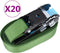 vidaXL Spanbanden 20 st 800 daN 6 m groen