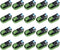 vidaXL Spanbanden 20 st 800 daN 6 m groen