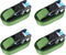 vidaXL Spanbanden 4 st 800 daN 6 m groen
