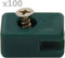 vidaXL - Spandraadhouder - met - schroef - 100 - sets - groen