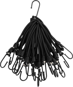 vidaXL - Spanelastiek - met - haken - 25 - st - 17 - cm