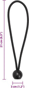 vidaXL - Spanelastieken - met - ballen - 25 - st - 21x0,5 - cm