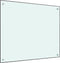 vidaXL - Spatscherm - keuken - 70x50 - cm - gehard - glas - zwart