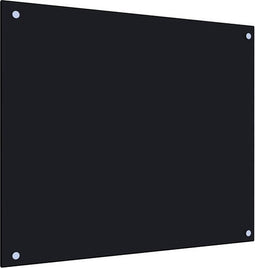 vidaXL - Spatscherm - keuken - 70x60 - cm - gehard - glas - zwart