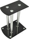vidaXL - Speaker - standaard - Vocal - set - van - 2 - zwart - glas