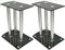 vidaXL - Speaker - standaard - Vocal - set - van - 2 - zwart - glas