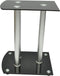 vidaXL - Speaker - standaard - Vocal - set - van - 2 - zwart - glas