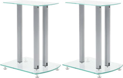 vidaXL - Speaker - standaard - Vocal - zwart - glas - 2 - st