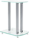 vidaXL - Speaker - standaard - Vocal - zwart - glas - 2 - st
