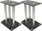 vidaXL - Speaker - standaard - Vocal - zwart - glas - 2 - st