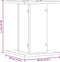 vidaXL - Speakerstandaards - 2 - st - 30x30x40 - cm - bewerkt - hout - betongrijs