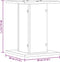 vidaXL - Speakerstandaards - 2 - st - 30x30x40 - cm - bewerkt - hout - wit