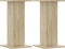 vidaXL - Speakerstandaards - 2 - st - 30x30x60 - cm - bewerkt - hout - sonoma - eiken